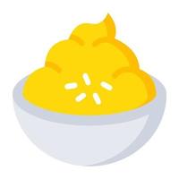 Food bowl icon in trendy design vector