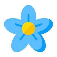 un hermosa diseño icono de globo flor vector