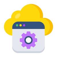 Creative design icon of web setting vector