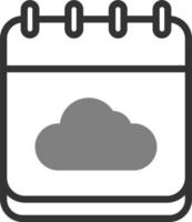 icono de vector de nube