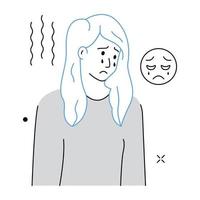 Trendy Depression Concepts vector