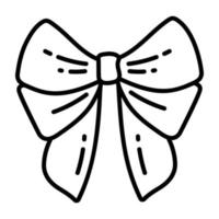 Trendy Christmas Bow vector