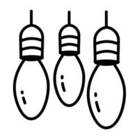 Trendy Light Bulbs vector
