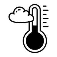 Trendy Temperature Concepts vector