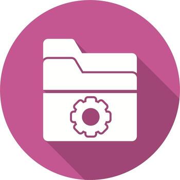 carpeta administración vector icono