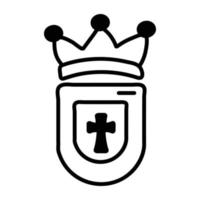 Trendy Christian Crest vector