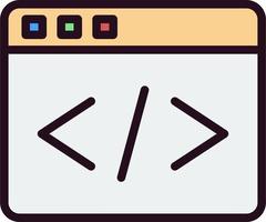 Web Coding Vector Icon