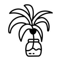 Trendy Yucca Plant vector