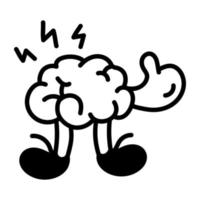 Trendy Brainstorming Concepts vector