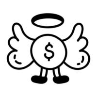 Trendy Angel Investor vector