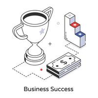 Trendy Business Success vector