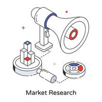 investigación de mercado de moda vector