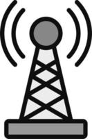 icono de vector de torre de señal