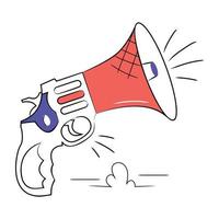 Trendy Megaphone Concepts vector