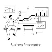 Trendy Business Presentation vector