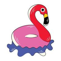 Trendy Flamingo Float vector