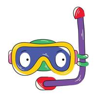 Trendy Snorkel Concepts vector