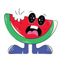 Trendy Watermelon Concepts vector