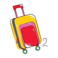 Trendy Travel Bag vector