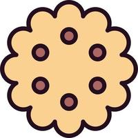 Pastry Biscuit Vector Icon