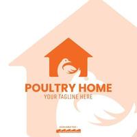 Vector logo template, for company, shop and icon use Poultry Home