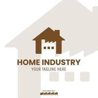 Vector logo template, for company, shop and icon use Home Industry