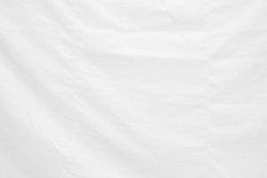 White Wrinkled Canvas Texture Background. photo