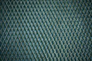 Rusty Steel Grating Fence Background in Dark Tone. photo