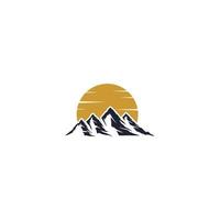 mountain logo design, mountain view logo vector