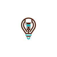 light bulb vector logo design