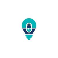 light bulb vector logo design