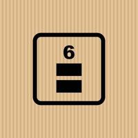 Max stack simple flat icon vector illustration with cardboard texture background