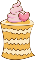 Birthday cake png graphic clipart design