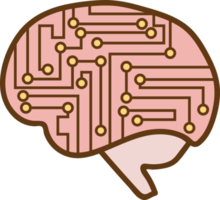 Brain png graphic clipart design