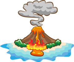 volcán png gráfico clipart diseño