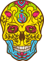 Sugar skull png graphic clipart design