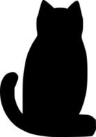 vector illustration of cat shape