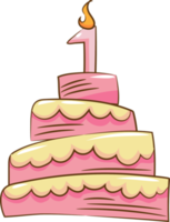 Birthday cake png graphic clipart design