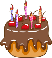 Birthday cake png graphic clipart design