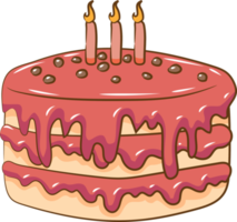 Birthday cake png graphic clipart design