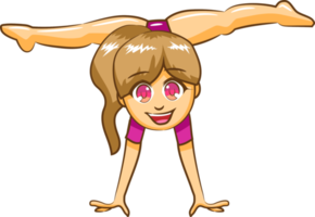 Gymnastic png graphic clipart design