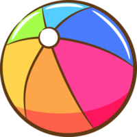 Beach ball png graphic clipart design