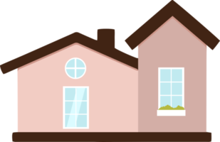 huis PNG grafisch clip art ontwerp