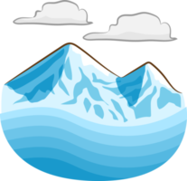 Mountain png graphic clipart design