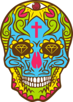 Sugar skull png graphic clipart design