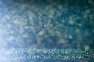 Abstract Concrete Ground with Blurred Colorful Bokeh Background. photo