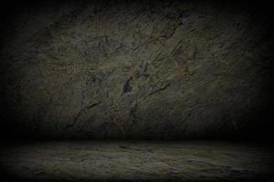 Abstract Dark Concrete Room Background Using for Product Presentation Backdrop. photo