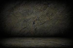 Abstract Dark Concrete Room Background Using for Product Presentation Backdrop. photo