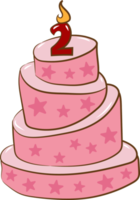 Birthday cake png graphic clipart design