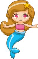 Mermaid png graphic clipart design